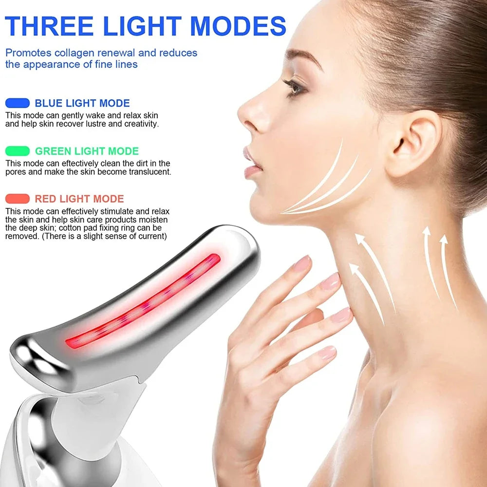 EMS Microcurrent LED Photon Therapy Vibration Anti Wrinkles Tightening