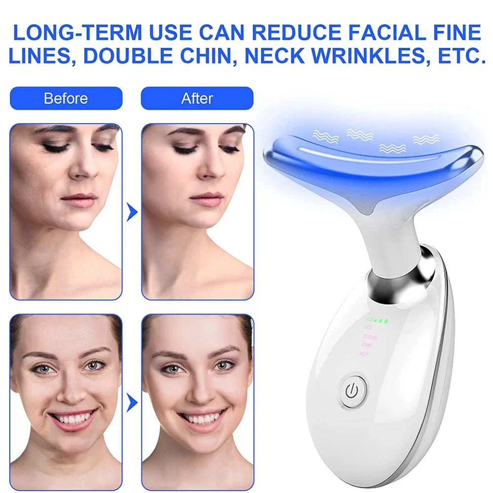 EMS Microcurrent LED Photon Therapy Vibration Anti Wrinkles Tightening