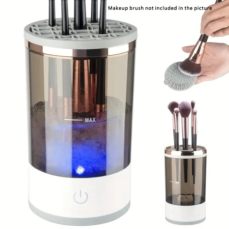 Makeup Brush Cleaner with Rubber Makeup Machine Electric