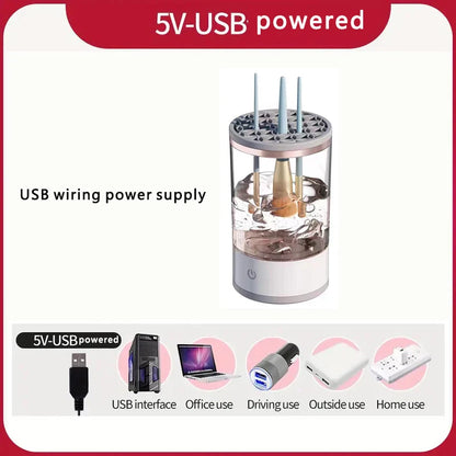 Makeup Brush Cleaner with Rubber Makeup Machine Electric