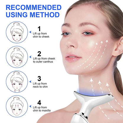 EMS Microcurrent LED Photon Therapy Vibration Anti Wrinkles Tightening