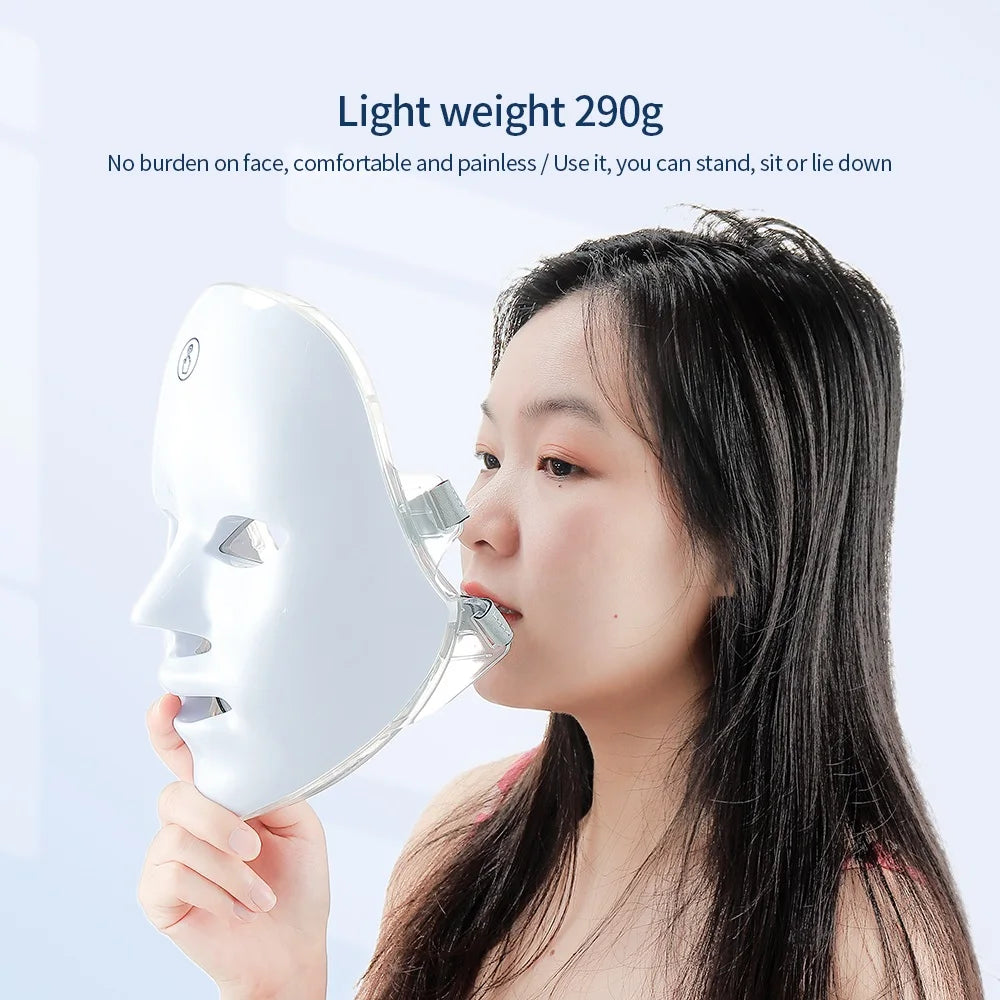 Foreverlily LED Facial Neck Beauty Machine Skin Rejuvenation Massager